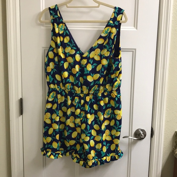 Blue Rain Dresses & Skirts - Lemon Romper Blue Rain Dresses & Skirts - Lemon Romper
